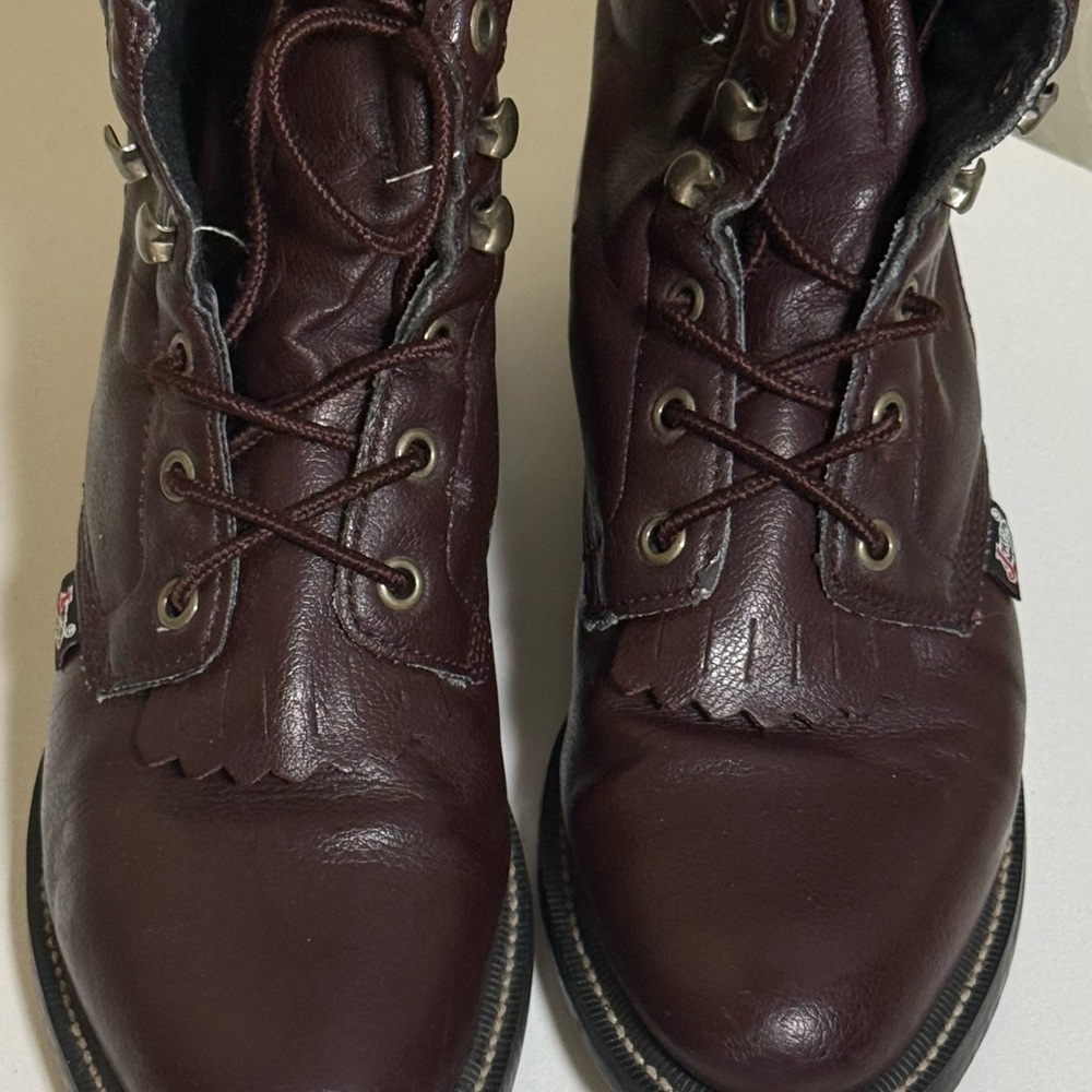 Tomy Lama Mens Briar Pitstop TW2006 Brown Leather Waterproof Work Boots 6.5 EE - Picture 8 of 8